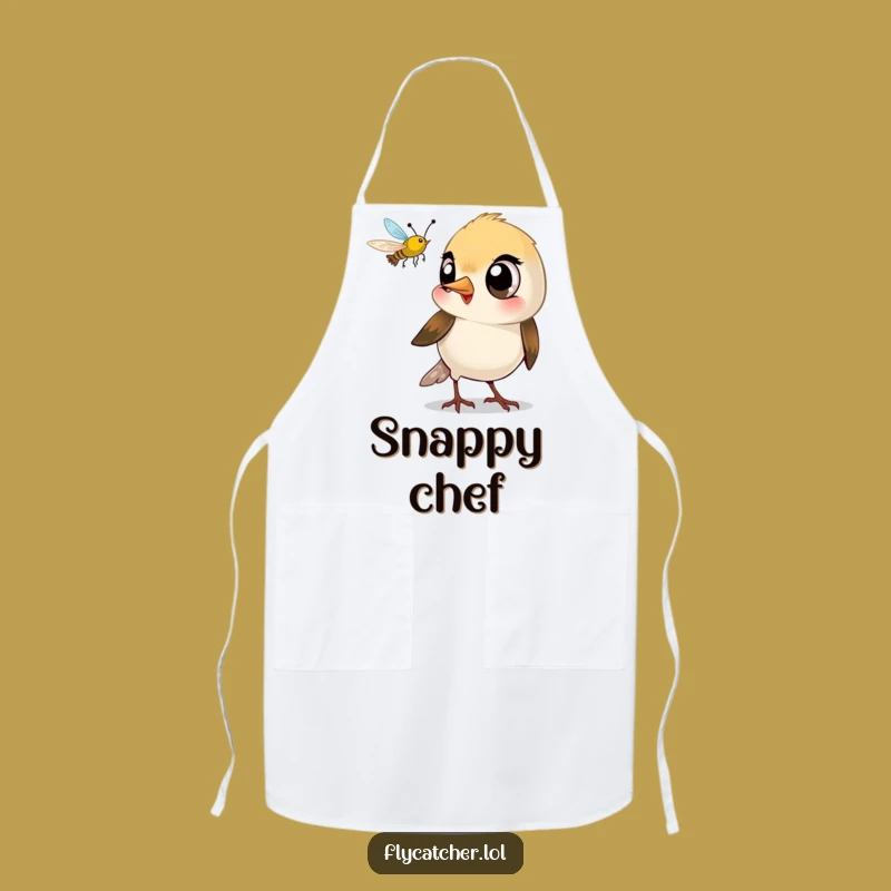 Funny Bird Snaps Apron: Cook with Playful Precision