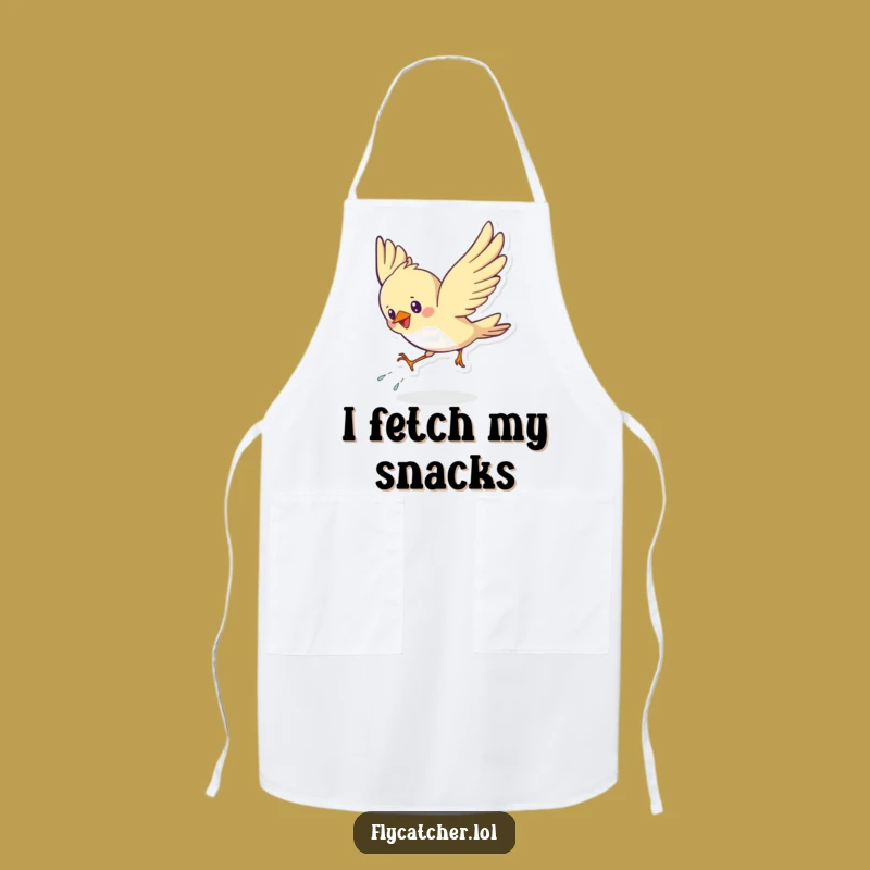 Funny Bird Swoop Apron: Cook with Flair in this Energetic Landing Design