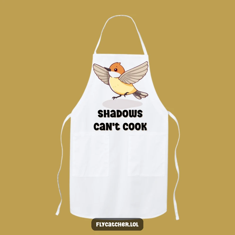 Funny Flycatcher Shadow Apron - Cook with Playful Energy!