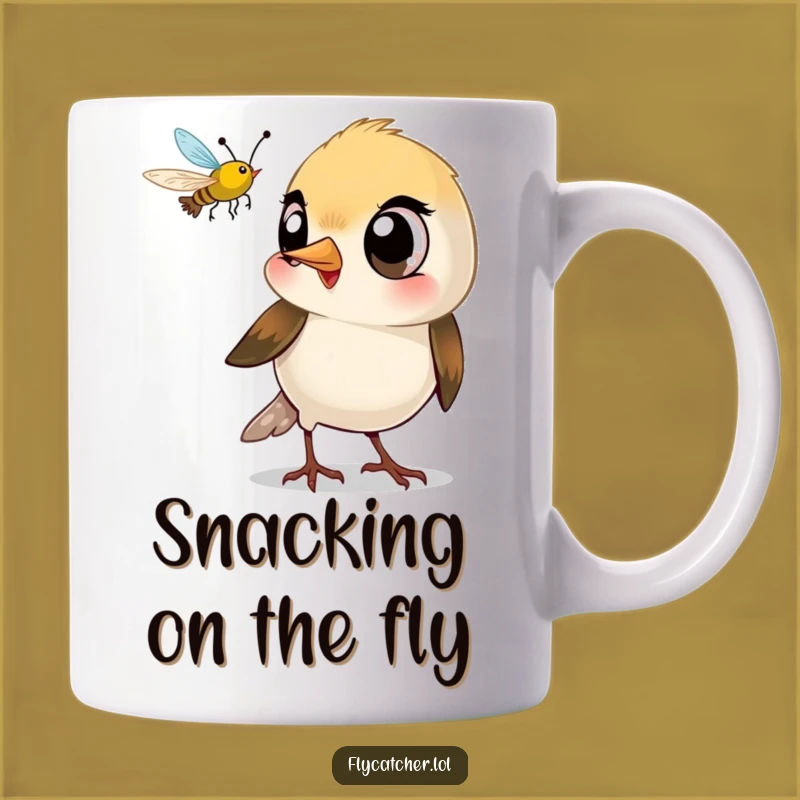 Funny Bird Snack Mug: Playful Beak Snap, Perfect Gift for Hunters