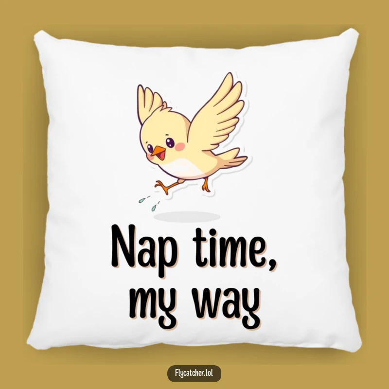 Funny Bird Swoop Pillow: Soft Landing Comfort with an Energetic Design