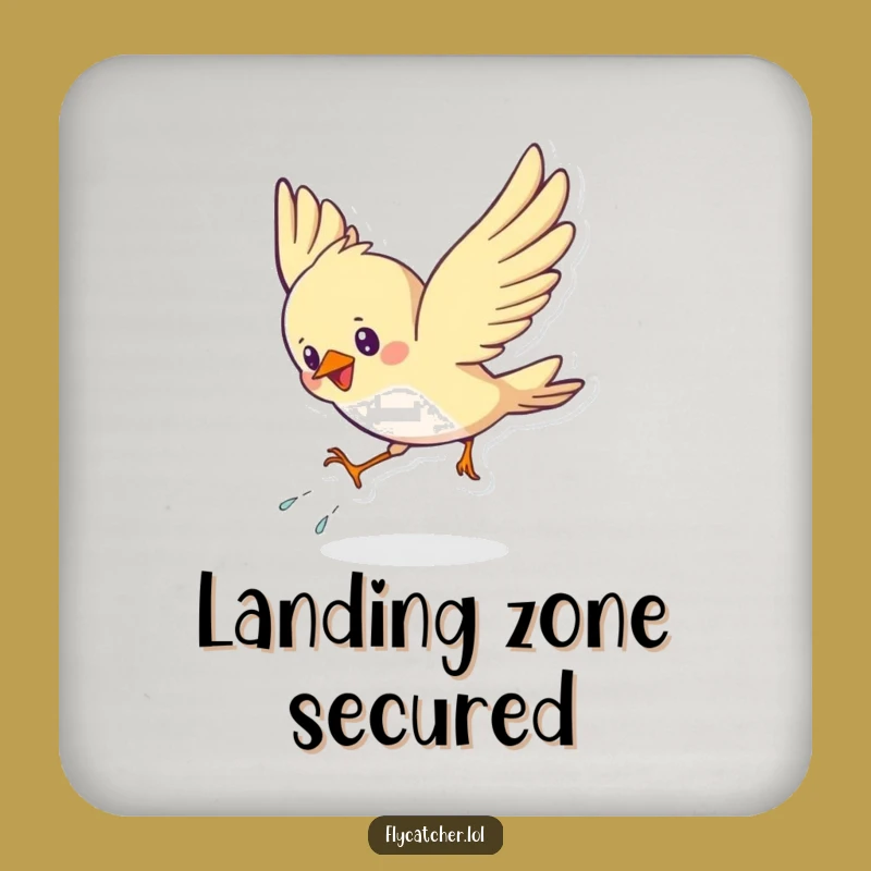 Funny Bird Swoop Coaster: Protect Surfaces with an Energetic Landing Design