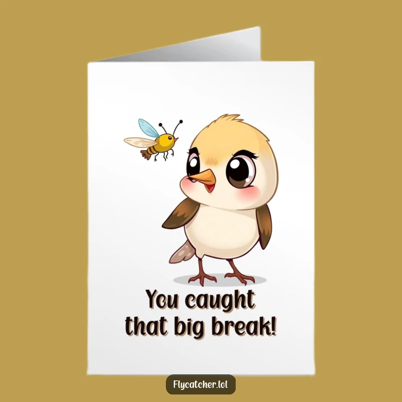 Free Printable Congrats Card: Snappy Bird, Funny Downloadable